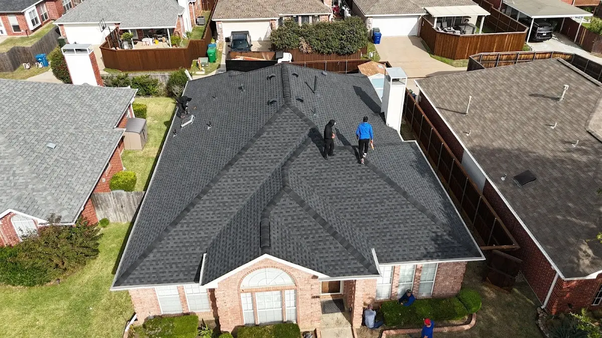 Slate & Tile Roof Repair work in progress on a Castro Valley property